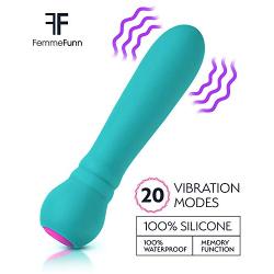 Ultra Bullet Personal Sex Toy Masturbation Device for Women Built-in Function Waterproof Bodysafe Clitoral and Body Massager with 20 Vibration Modes Body Safe Silicone Waterproof (Aqua)