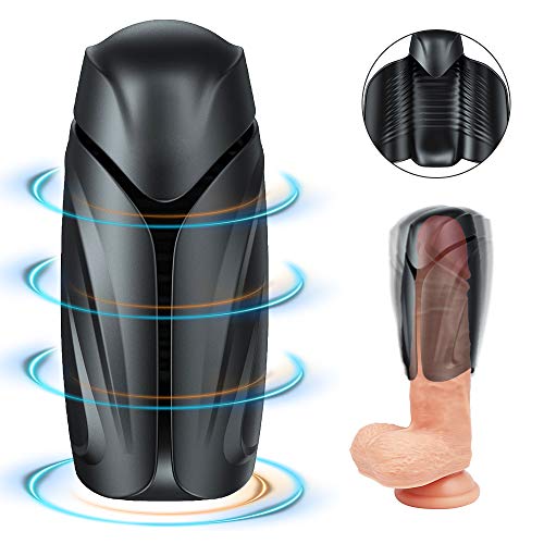 Male Masturbators Penis Training Vibrator - Adorime Sexual Endurance Prolonging Toy 10 Modes Waterproof Masturbation Penis Head Glans Trainer Massager Sex Toys for Improving Men’s Erection Durability