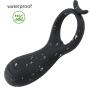 Lfcmf Multiple Speed Waterproof USB Rechargeable Easy to Clean Massage Tools Male Ring Massage with Remote Control Toys for Men and Couples