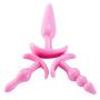 Raycity 6 Pack Anal Butt Plugs-Anal Trainer Toys for Prostate Massager Sex Games for Man Female (Pink)