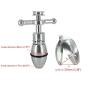 EDTara Anal Plug Stainless Steel Anal Expansion Plug with Chastity Lock Dilator Anus Bolt Backyard Stimulator Sex Toys for Adults