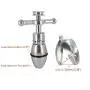 EDTara Anal Plug Stainless Steel Anal Expansion Plug with Chastity Lock Dilator Anus Bolt Backyard Stimulator Sex Toys for Adults
