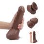 Labibing 9.84 Inch Women Pleasure Toys - Vǐbrating Toys Waterproof Toy Labibing (Color : Brown)