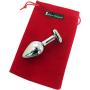 Eastern Delights Heavy Accented Aluminum Anal Trainer Butt Plug, Heart Gem