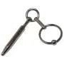 Hells Couture, Tapered Solid Steel Cock Plug 4mm Beginners plug Entry point with 8mm Thick Shaft with Movable Glans Ring, Male Kink Sex Toy