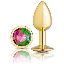 Cloud 9 Novelties Cloud 9 Novelties Gems Gold Chromed Anal Plug, Small