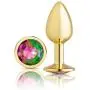Cloud 9 Novelties Cloud 9 Novelties Gems Gold Chromed Anal Plug, Small Cloud 9 Novelties Cloud 9 Novelties Gems Gold Chromed Anal Plug, Small