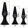 Butt Plug Trainer Kit for Comfortable Long-Term Wear, Pack of 3 Silicone Anal Plugs Training Set with Flared Base Prostate Sex Toys for Beginners Advanced Users
