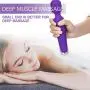 Mini Wand Massager, Fovel Wireless Cordless Portable Small Size Handheld Powerful Massage for Back Neck Shoulder 5 Vibrations & 5 Intensities Silent Waterproof USB Chargeable,Purple Rose Mini Wand Massager, Fovel Wireless Cordless Portable Small Size Handheld Powerful Massage for Back Neck Shoulder 5 Vibrations & 5 Intensities Silent Waterproof USB Chargeable,Purple Rose