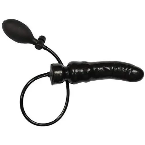 EXLATEX Adults Inflatable Pump Latex Solid Dildo with Plug Latex Masturbation (One size, Black) EXLATEX Adults Inflatable Pump Latex Solid Dildo with Plug Latex Masturbation (One size, Black)