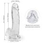 8 Inch Realistic Silicone D-î-ldo for Women Massager Soft and Health DT5 HMBE9327