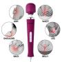 iLuxjoy FDA Approved Handheld Wand Massager, Deep Tissue Massager 10-Speed Vibrations Relieves Muscle Tension Body Aches Pains Sports Recovery(Purple)