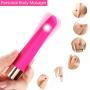 Bullet Vibrator Mini Clitorial Stimulator Women, Silicone Adult Massager Sex Toy Rechargeable 16 Speeds Waterproof G-spot Vibrator for Women Couples (Pink)