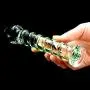 Huge Big Size Double Head Ultra Smooth Crystal Glass Stick Ridged Spiral Designed for Women Men Huge Big Size Double Head Ultra Smooth Crystal Glass Stick Ridged Spiral Designed for Women Men