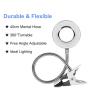 Desk Lamp Clip Pinkiou Portable Led Table Clamp Light for Microblading Permanent Makeup Lip Eyebrow Tattoo Skincare Beauty Manicure Salon