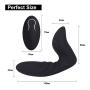 Vibrating Male Prostate Massager Remote Control 12 Vibrations G Spot Vibrator Rechargeable Anal Butt Plug for Male and Women Adult Sex Toy Waterproof Silicone Masturbation Stimulator