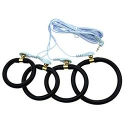 Chen-bin1 Ring-Shaped Electric Toy, Male Wearable Remote Control Massager Massage Muscles (Color : Black)