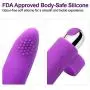 Particles Head Detachable Finger Design Mini Bullet V-Î-B-râtors 10 Speeds USB Charged Silicone C-lîT Wand Toys for Woman