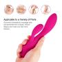 10-Speed Portable Waterproof Personal Massager Family Fitness Exerciser Mini Treatment Muscle Soreness and Sports Injuries (Rose Red)