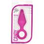 Luxe Candy Rimmer Butt Plug, Fuchsia, Medium