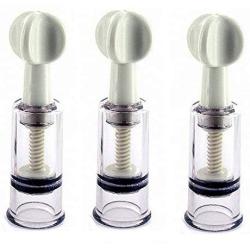 Finever Full Body Massager Cups Natural Nipple Enhancer & Enlargement 3Pk
