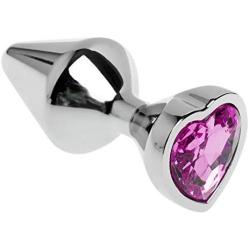 New PluStainless Steel Heart Shape Jeweled Women Men Gift