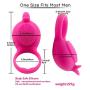 Dolphin Vibrating Penis Ring Rechargeable Silicone Cock Ring Stimulator for Male Longer Lasting Erections Sex Toys (Rose)