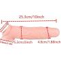 Wearable Male Rod Extension Enhancer Girth Extender Sleeve for Men 10 inch
