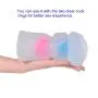 Male Masturbator Realistic Pocket Pussy Masturbation 3D Textured Real Vagina Masturbators with 2 Built in Cock Rings Clear Adult Sex Toys for Men