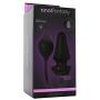 Anal Fantasy Inflatable Silicone Anal Plug in Black and Jo H20 Water Based Lube (1 oz)