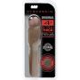 CyberSkin Original 4 Inch Xtra Thick Penis Extension Dark, Male Penis Enhancer Enlarger Intercourse Stimulator, 0.07 Pound