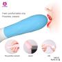 Wand Mini Wireless Electric Powerful Massager, Personal Portable Pocket Fashionable Travel Quiet Waterproof, 9 Frequency Relax for Back Neck Shoulders Body Massage -Blue