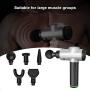 zubreath Handheld Massage Gun, Eletronic Deep Tissue Muscle Massage Gun with 6 Head and 3 Speed, Professional Personal Massage Device