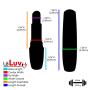LeLuv Rabbit Vibrator Rotating Pearls Multispeed Clitoral Tickler Bundle with Secret Lipstick Pink