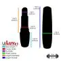LeLuv Rabbit Vibrator Rotating Pearls Multispeed Clitoral Tickler Bundle with Secret Lipstick Pink