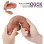 Realistic Dǐldo Pěnis Replica Silicone with Realistic Replica of Gǐans and Těsticles Perfect Size 8.46 inch for Anal Beginner Suitable
