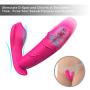 Wearable G-Spot Butterfly Vibrator with Pulsation Function- FIDECH Remote Control Clitoris Dildo with 10 Vibration Modes, Magnetic USB Rechargeable Silicone Adult Sex Toys for Woman, Couples