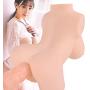 Sex Doll Male Masturbator with Vagina and Anal, 3D Realistic Love Doll with Torso for Men Masturbation, JBDK Male Sex Toy with Pussy Ass Butt (with Torso) (10×6.2×4 in)