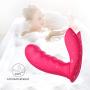 Remote Control Invisible But-terfly Silicone Waterproof USB Rechargeable Wearable Vibrant Toy for Women Couples