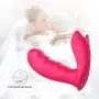 Remote Control Invisible But-terfly Silicone Waterproof USB Rechargeable Wearable Vibrant Toy for Women Couples