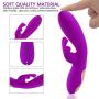 Upgraded Version Portable Wand Massager with 12 Strongest Speed Mode, Soft Silicone, Magnetic Charging, Waterproof Design Improve Your Enjoyment. (Purple)