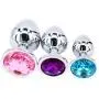 Eastern Delights Steel Metal Plated Jeweled Butt Anal Plug Large Medium Small Eastern Delights Steel Metal Plated Jeweled Butt Anal Plug Large Medium Small