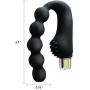 Vibrating Anal Muscle Massage Toys with 10 Frequencies Vibration Patterns Smooth Silicon Anal Vibrator Butt Plug Massager for Men and Women. (Chain Daisy)