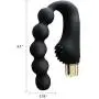 Vibrating Anal Muscle Massage Toys with 10 Frequencies Vibration Patterns Smooth Silicon Anal Vibrator Butt Plug Massager for Men and Women. (Chain Daisy)