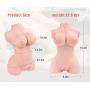 3D Life-Size Male Masturbator Love Doll C Cup Realistic Adult Sex Toy Stroker for Men Masturbation Women Full Size Real Torso Pussy Ass with Lifelike Vagina Anal Butt Massage Pussycat Dolls for Man