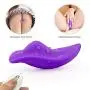 JunRP Wireless Remote Control Rechargeable Mini Finger Massager with Strong Patterns Handsfree USB Waterproof Massager Wand -A02
