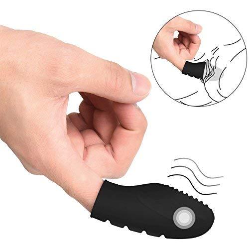 MONOE Black Silicone Finger Banger Massager Vibrator Fingering Toys