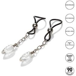 Calexotics Nipple Play Non-Piercing Jewelry, Crystal Teardrop