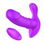 RITER 12 Frequency Wearable Butterfly USB Rechargeable Wireless Remote Control Heating Vibrantor Invisible Massagers Purple 2