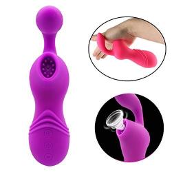 Purple For Women,Waterproof Multi-Sucking Sports Tongué G-Stímulátor, Vibration&suction Toy (Purple)